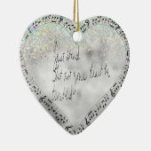 Ständer. Lass nicht, dass dein Herz eine unruhige Keramik Ornament (Rechts)