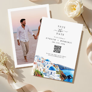 Standesamtliche Hochzeit QR Code Moderne Foto Save The Date