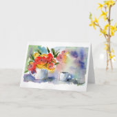 Standfarbenkarte Karte (Gelbe Blume)