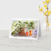 Standfarbenkarte Karte (Gelbe Blume)