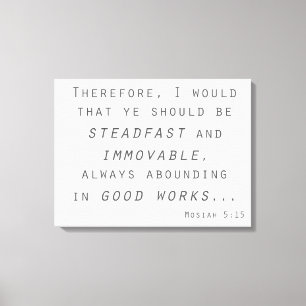 standhaft unbewegliche Schriftenmosia Leinwanddruck