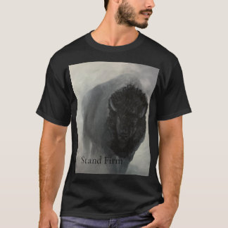 Standhaftes Bison Inspirations-T-Shirt T-Shirt