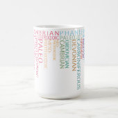 Ständig in der Welt Kaffeetasse (Mittel)