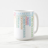 Ständig in der Welt Kaffeetasse (VorderseiteRechts)