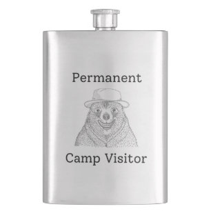 Ständiger Campbesucher Flachmann