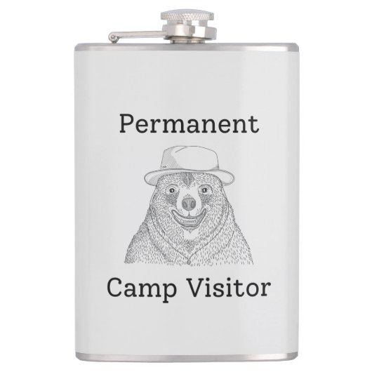 Ständiger Campbesucher Flachmann (Vorderseite)