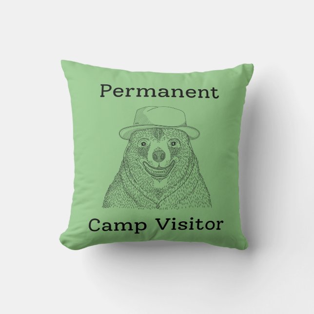 Ständiger Campbesucher Kissen (Vorderseite)
