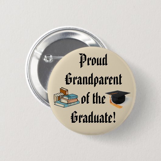 STÄNDIGER GRANDPARENT DES GRADUATE-Buttons Button (Vorne & Hinten)