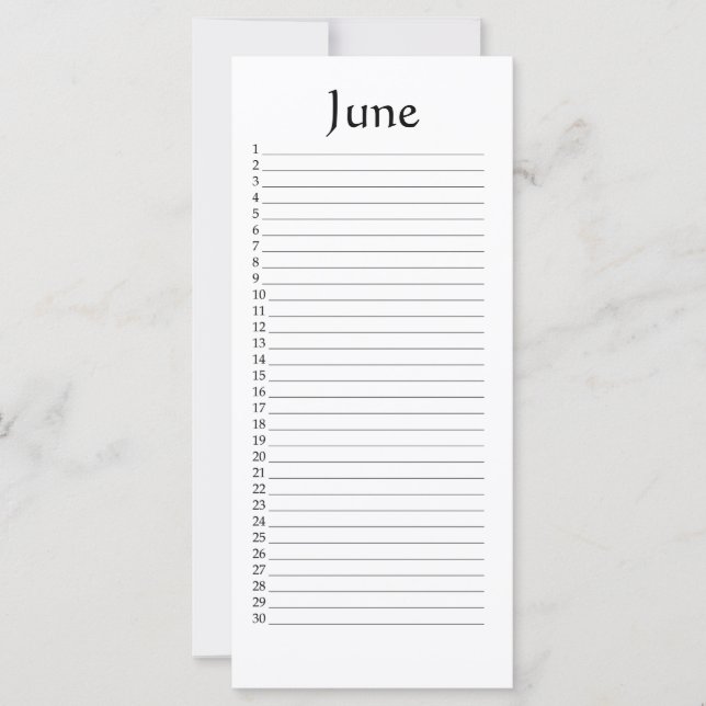 Ständiger Kalender Juni Micah 5:4 (Vorderseite)