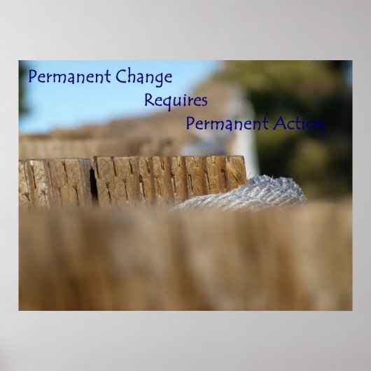 Ständiger Wandel Poster (Vorne)