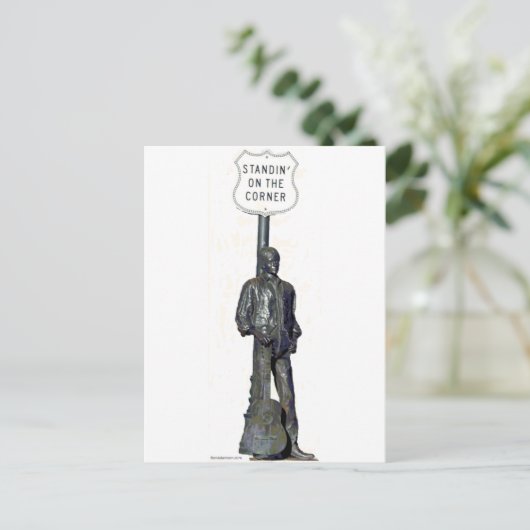 Standin' an der Ecke "THE" in Winslow Arizon! Postkarte (Stehend Vorderseite)
