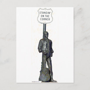 Standin' an der Ecke "THE"! in Winslow Arizon Postkarte