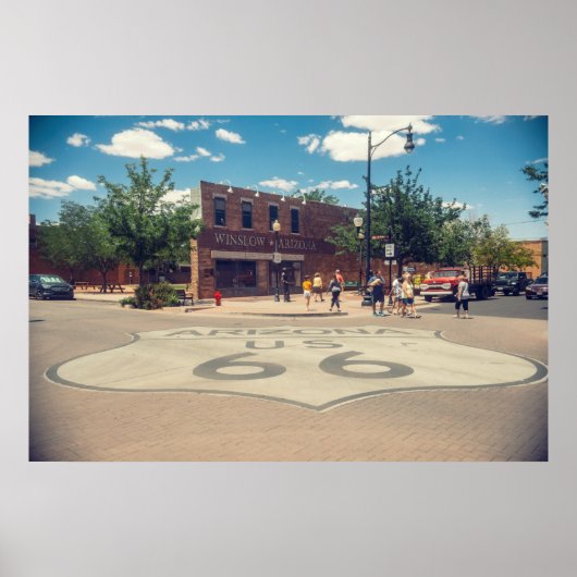 Standin' an einer Ecke von Winslow Arizona Poster (Vorne)