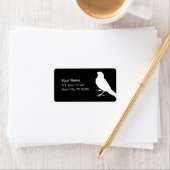 Standing Canary Bird Adressaufkleber (Insitu)