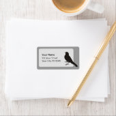 Standing Canary Bird Adressaufkleber (Insitu)