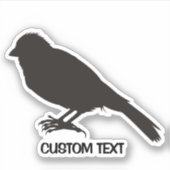 Standing Canary Bird Aufkleber (Vorderseite)