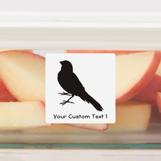 Standing Canary Bird Etiketten (Befestigt)