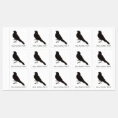 Standing Canary Bird Etiketten (Blatt)