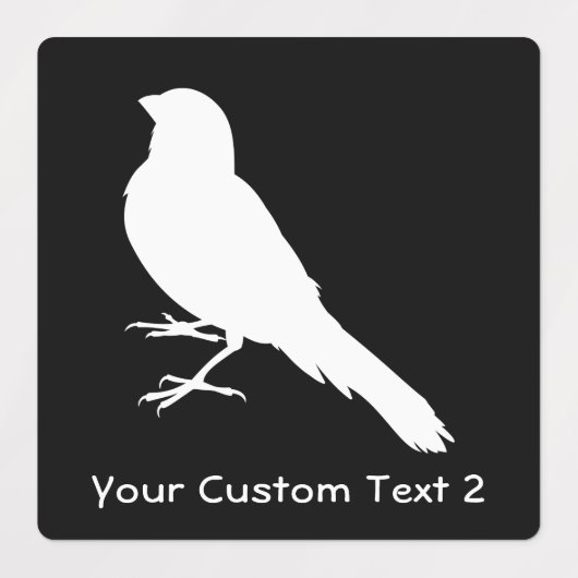 Standing Canary Bird Etiketten (Design 2)