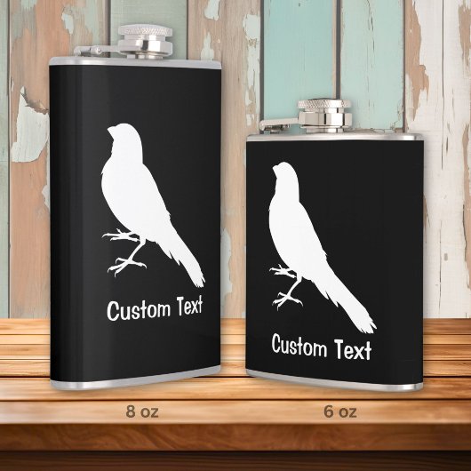 Standing Canary Bird Flachmann