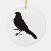 Standing Canary Bird Keramik Ornament (Vorne)