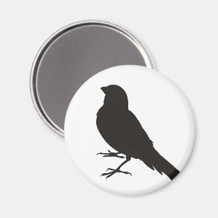 Standing Canary Bird Magnet