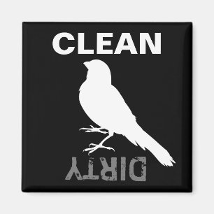 Standing Canary Bird Magnet