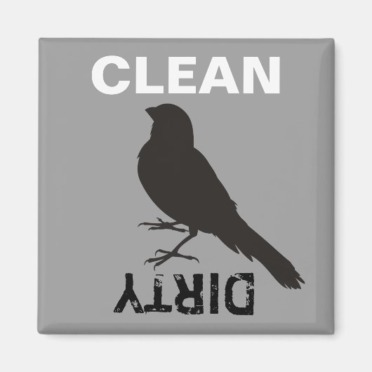 Standing Canary Bird Magnet (Vorne)