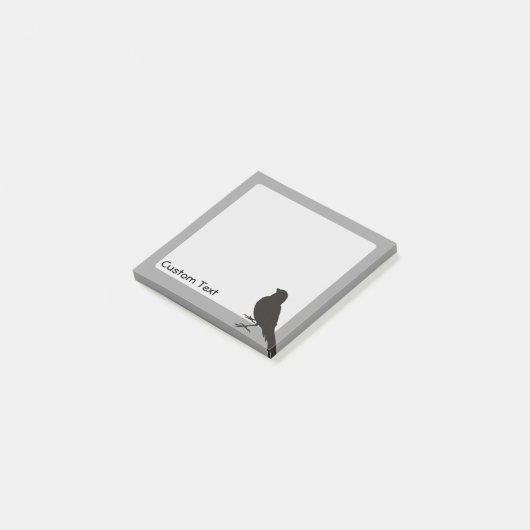 Standing Canary Bird Post-it Klebezettel (angewinkelt)