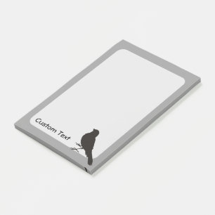 Standing Canary Bird Post-it Klebezettel