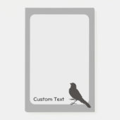 Standing Canary Bird Post-it Klebezettel (Vorderseite)