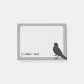 Standing Canary Bird Post-it Klebezettel (Vorderseite)