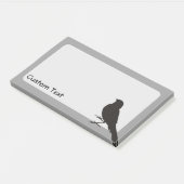 Standing Canary Bird Post-it Klebezettel (angewinkelt)