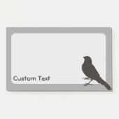 Standing Canary Bird Post-it Klebezettel (Vorderseite)