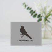 Standing Canary Bird Postkarte (Stehend Vorderseite)