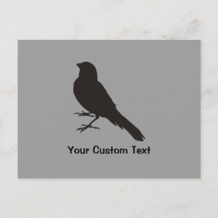 Standing Canary Bird Postkarte