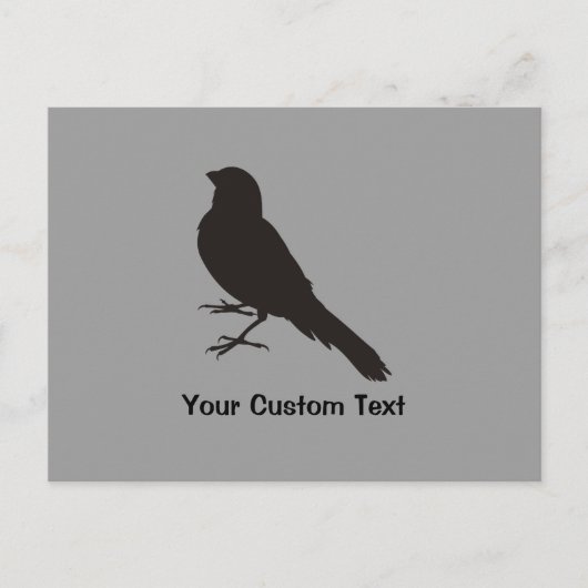 Standing Canary Bird Postkarte (Vorderseite)