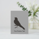 Standing Canary Bird Postkarte (Stehend Vorderseite)