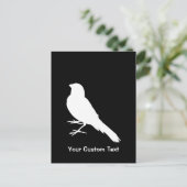 Standing Canary Bird Postkarte (Stehend Vorderseite)