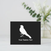 Standing Canary Bird Postkarte (Stehend Vorderseite)