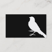 Standing Canary Bird Visitenkarte (Rückseite)