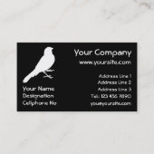 Standing Canary Bird Visitenkarte (Vorderseite)