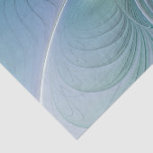 Standing Ovations, Abstract Blue Turquoise Fractal Seidenpapier (Detail)