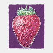 Standing Strawberry Fleecedecke (Vorderseite)