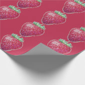 Standing Strawberry Geschenkpapier (Ecke)