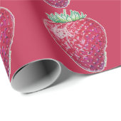 Standing Strawberry Geschenkpapier (Rolleneckpunkt)