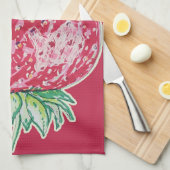 Standing Strawberry Geschirrtuch (Viertel Falte)