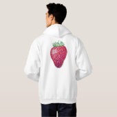 Standing Strawberry Hoodie (Schwarz voll)