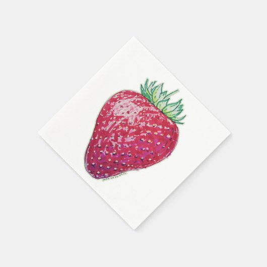 Standing Strawberry Serviette (Ecke)