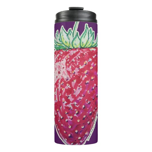 Standing Strawberry Thermosbecher (Vorderseite)